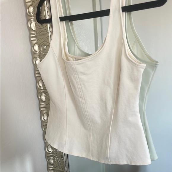 A NEW DAY Elegant Off- White Women's corset style Top-Medium - Picture 5 of 5